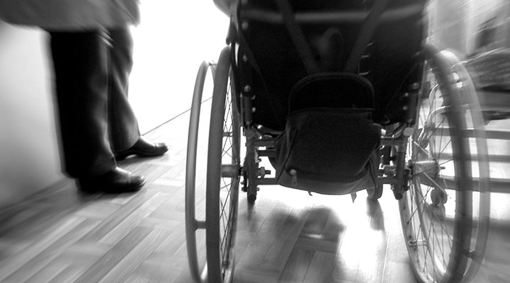 Leaving in a wheelchair